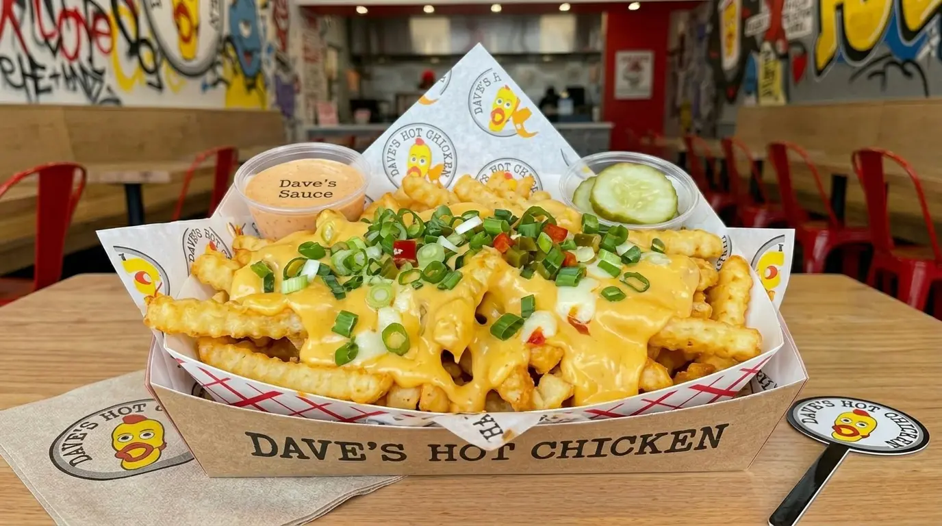 Cheese Fries topped with melted cheese and served as a crispy side item.